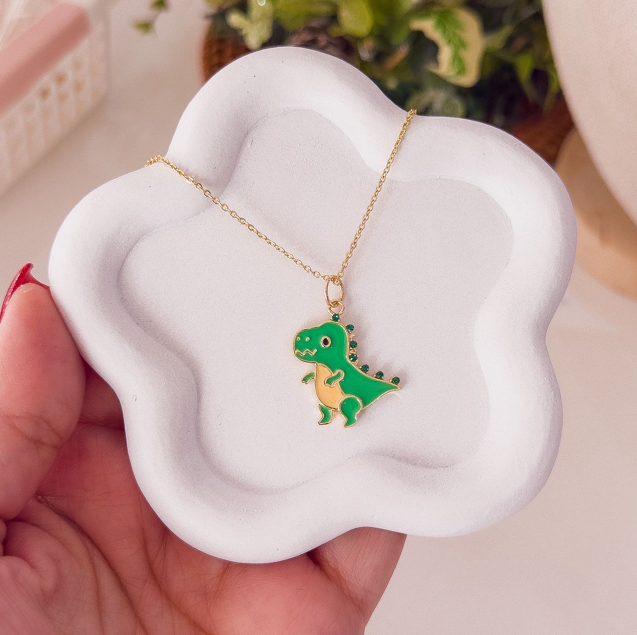 20205 - Collar armado dinosaurio