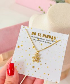 20070 – Collar armado oso corazon en el medio