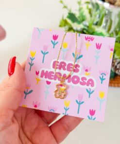 20079 – Collar armado oso silueta