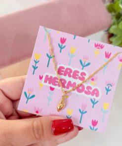 20189 - Collar armado caracol dorado liso - COLLAR