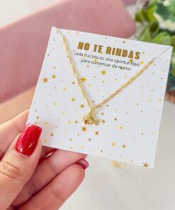 20196 - Collar armado ballena dorado liso