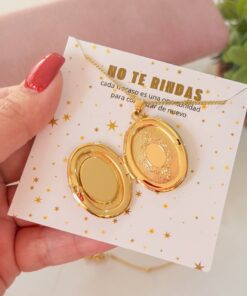 Alternative view of 20197 - Relicario Turquesa esmaltado ovalado