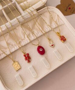 21902 - Set 5 collares armados Red