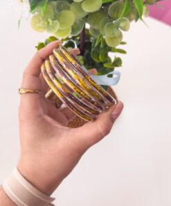 40201 - Set 5 pulseras marron