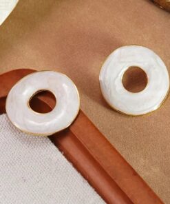 80188 - zarcillos de acero esmaltados