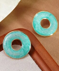 80188-2 zarcillos de acero esmaltados