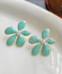 80187 - zarcillos de acero esmaltados