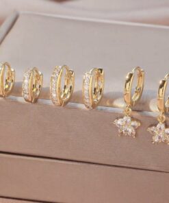 80427 -  Set 3 par Zarcillos cristales