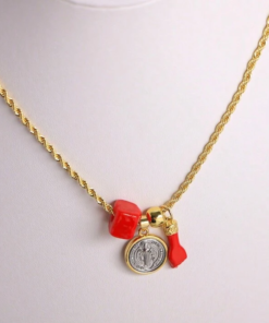 21026 - Collar armado puño rojo