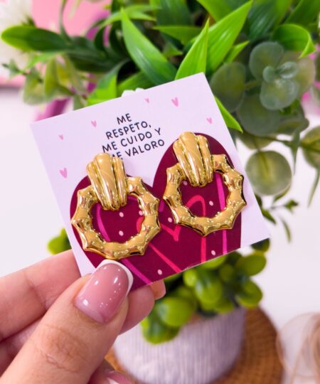 80012 - Zarcillo Acero circular puntas