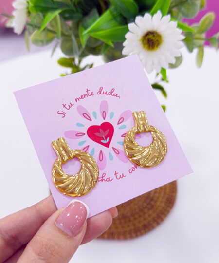 80008 - Zarcillo Acero circular