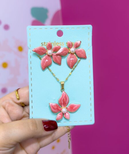 21046 - Set Collar y zarcillos acero