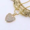 21002 - Collar armado corazon dorado