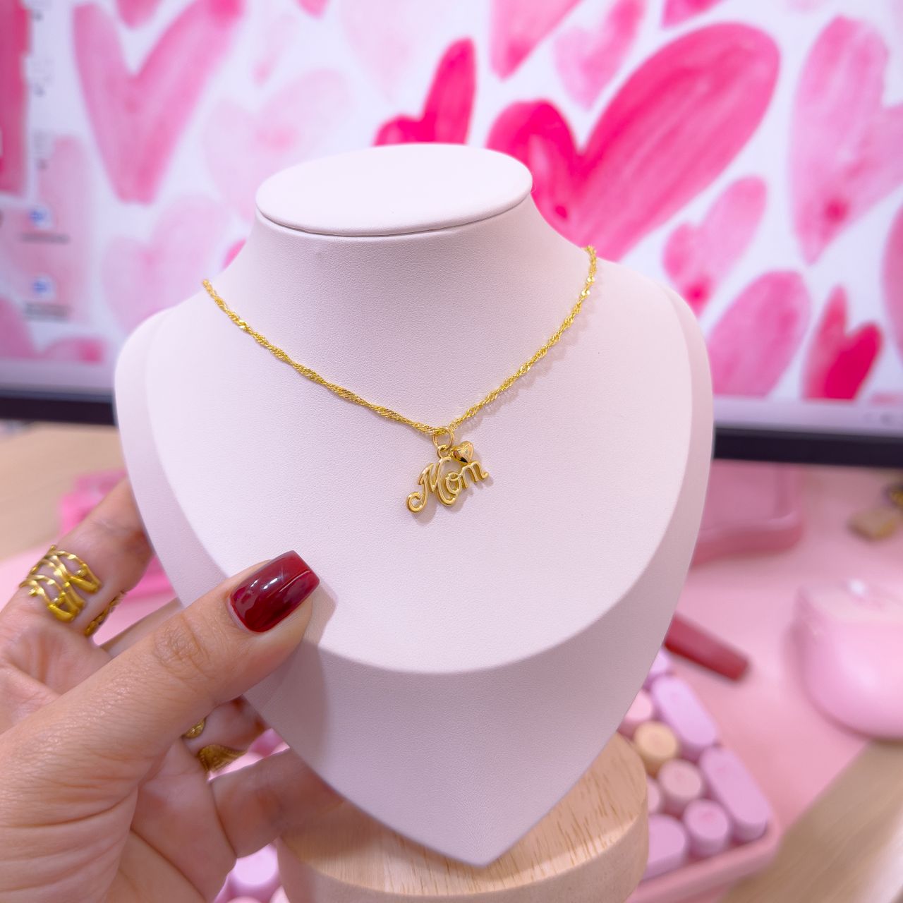 20332 - Collar armado mama con corazon