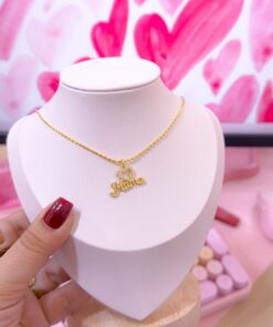 20331 - Collar armado corazon sobre mama