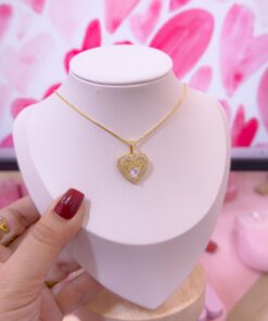 20334 - Collar armado mama corazon cristal