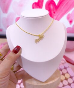 20340 - Collar armado Amor con cristales