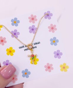 20138 - Collar armado cruz con cristales - COLLAR