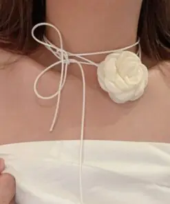 Alternative view of 21017 - Collar corbatin flor