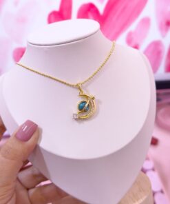 20147 - Collar armado luna con galaxia