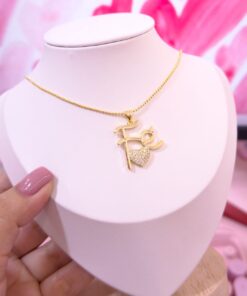 20176 - Collar armado Fe en corazon - COLLAR