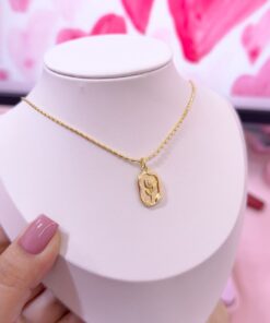 20124 - Collar armado rosa enmarcada