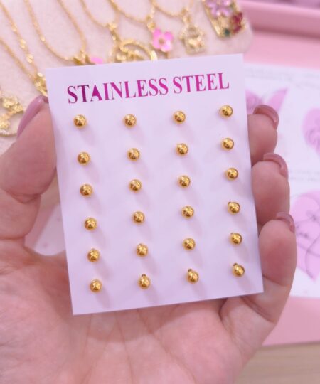 80460-2 Set 12 topitos dorados