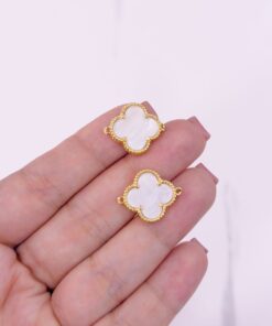 20149-2 Dije conector trebol blanco