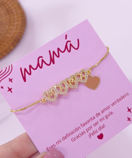 41006-8 Pulsera MAMA dentro corazon