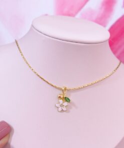 20134 - Collar armado flor 5 petalos - COLLAR